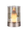 2W LED oplaadbare tafellamp met sensor - Champagne goud, amber glas, 3000K, 360 graden, bewegingssensor