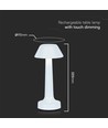 1W LED tafellamp - D95x225, 3-in-1, wit, Huis