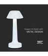 1W LED tafellamp - D95x225, 3-in-1, wit, Huis