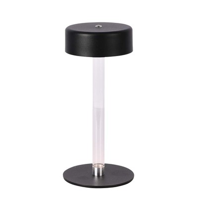 3W oplaadbare LED tafellamp, 5V - 3-in-1 CCT, touch dimbaar, zwart, incl. USB-kabel