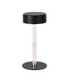 3W oplaadbare LED tafellamp, 5V - 3-in-1 CCT, touch dimbaar, zwart, incl. USB-kabel