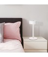 3W LED Tafellamp - D120x255, 3-in-1, Wit+Transparante Middelpoot
