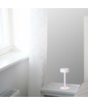 3W LED Tafellamp - D120x255, 3-in-1, Wit+Transparante Middelpoot