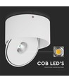 28W RA90 Opbouwspot - Ø17,8 cm, Hoogte: 8,7 cm, CCT, 3 lichtkleuren, wit