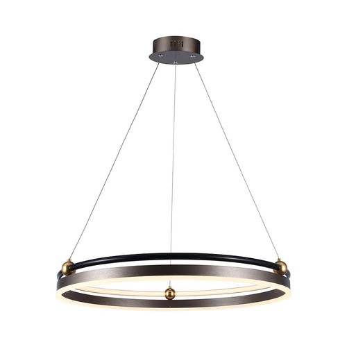 30W LED Hanglamp Enkele Ring - 3000K, Koffie, huis