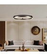 30W LED Hanglamp Enkele Ring - 3000K, Koffie, huis