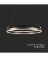 30W LED Hanglamp Enkele Ring - 3000K, Koffie, huis