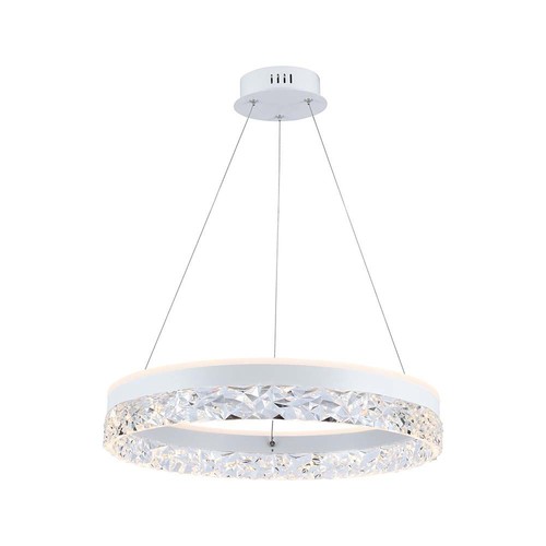 25W LED Designer hanglamp, Ø50cm - Ring design, wit, 3000lm, 3000K, warm wit