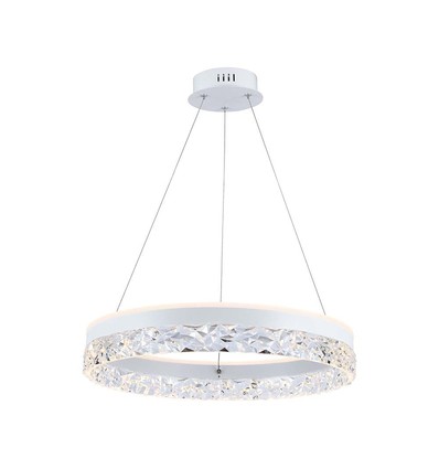 25W LED Designer hanglamp, Ø50cm - Ring design, wit, 3000lm, 3000K, warm wit