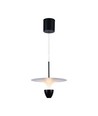 9W LED designer hanglamp - 3000K, 1000lm, wit/zwart, verstelbare hoogte, incl. lichtbron