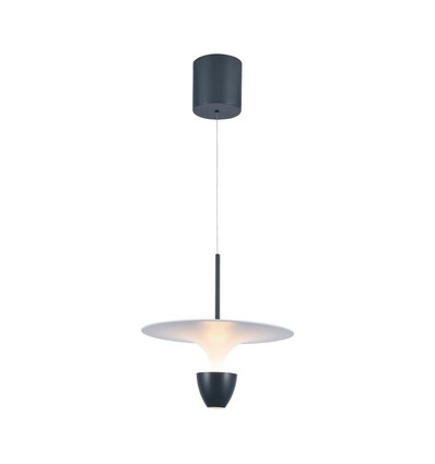 9W LED pendellamp - 1000lm, 3000K, wit-grijze behuizing, 30x320x100cm