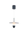 9W LED pendellamp - 1000lm, 3000K, wit-grijze behuizing, 30x320x100cm