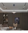 9W LED pendellamp - 1000lm, 3000K, wit-grijze behuizing, 30x320x100cm
