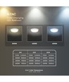 8W/16W/20W LED sensorlamp met Samsung chip - 3-in-1 CCT, IP65, Ø32cm, microwave sensor, witte rand