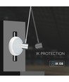 8W/16W/20W LED sensorlamp met Samsung chip - 3-in-1 CCT, IP65, Ø32cm, microwave sensor, witte rand