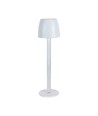 3W oplaadbare LED tafellamp, touch dimbaar - 310lm, 3000K, zwart/transparant, hoogte 37cm