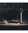 3W oplaadbare LED tafellamp, touch dimbaar - 3000K, 1800mAh, zwart, DC 5V
