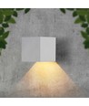 9W Solar LED wandlamp met sensor - Wit, IP65, PIR bewegingssensor, 4000K, COB LED