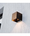 9W Wandlamp op zonne-energie - IP65, 4000K, Cortenkleurig, COB, PIR-sensor