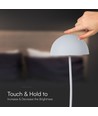 3W oplaadbare LED tafellamp met touch dim - 3000K, wit, 5V, incl. batterij