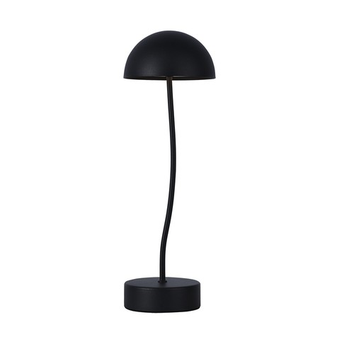 3W oplaadbare tafellamp - Touch dimbaar, zwart, 3000K, draagbaar, incl. batterij