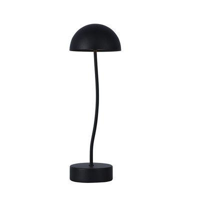 3W oplaadbare tafellamp - Touch dimbaar, zwart, 3000K, draagbaar, incl. batterij