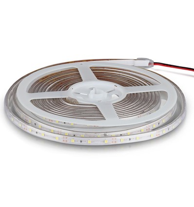 5m 4,2W/m spatwaterdichte LED-strip - 12V, IP65, 60 LED's per meter