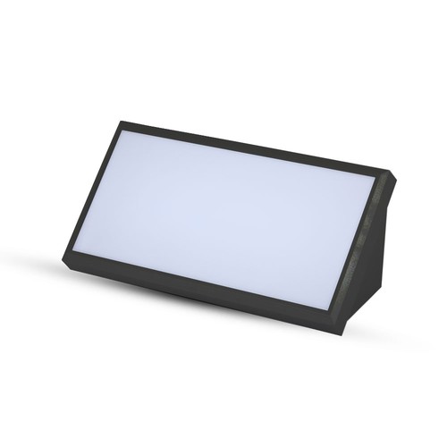 20W LED buitenwandlamp - IP65, 110° stralingshoek, grijs/zwart finish