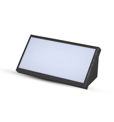 20W LED buitenwandlamp - IP65, 110° stralingshoek, grijs/zwart finish