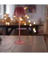 2,7W oplaadbare LED tafellamp, bruin - Touch dimbaar, 3-in-1 CCT, USB-C, 5V DC, hoogte 34cm