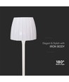 2,7W oplaadbare LED tafellamp, wit - Touch dimbaar, 3-in-1 CCT, USB-C, hoogte 34cm