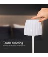 2,7W oplaadbare LED tafellamp, wit - Touch dimbaar, 3-in-1 CCT, USB-C, hoogte 34cm