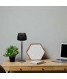 2,7W LED tafellamp, zwart - Touch dimbaar, 3-in-1 CCT, oplaadbaar, USB-C, 10,5 x 34 cm