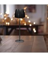 2,7W LED tafellamp, zwart - Touch dimbaar, 3-in-1 CCT, oplaadbaar, USB-C, 10,5 x 34 cm