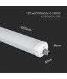 150cm 48W waterdicht compleet LED-armatuur, doorvoerbedraad - 6240lm, 130lm/W, IP65, 6 jaar garantie