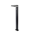 5,5W Solar tuinlamp met sensor - Zwart, PIR-sensor, IP54, zwart