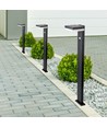 5,5W Solar tuinlamp met sensor - Zwart, PIR-sensor, IP54, zwart