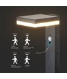 5,5W Solar tuinlamp met sensor - Zwart, PIR-sensor, IP54, zwart