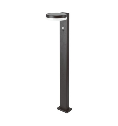 5,5W LED solar tuinlamp met sensor - IP54, 3000K, PIR sensor, zwarte afwerking