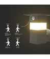 3W Solara wandlamp met sensor - IP54, 250lm, 3000K, solar, 3 jaar garantie