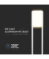 10W LED tuinlamp met Samsung LED chip - IP65, 80cm, wit, 4000K, incl. lichtbron