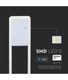 10W LED tuinlamp met Samsung LED chip - IP65, 80cm, wit, 4000K, incl. lichtbron