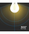 E27 4W Kooldraadlamp - A60, 6500K