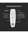 70W LED plafondlamp met afstandsbediening - 6000lm, CCT, dimbaar, wit metaal, 58,5 x 39 cm