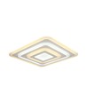 77W LED plafondlamp met afstandsbediening - 6700lm, dimbaar, CCT, RGB, 49,5 x 49,5 cm, witte rand