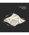 75W Plafondlamp - LED 3-traps dimbaar, 3-in-1, Afstandsbediening, Wit Huis, IP20