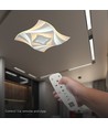 75W Plafondlamp - LED 3-traps dimbaar, 3-in-1, Afstandsbediening, Wit Huis, IP20