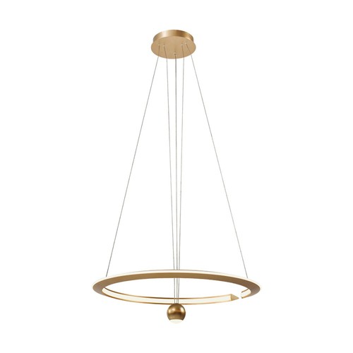 45W LED pendel, Ø60cm, geborsteld goud - 5500lm, 3000K, designer hanglamp, IP20