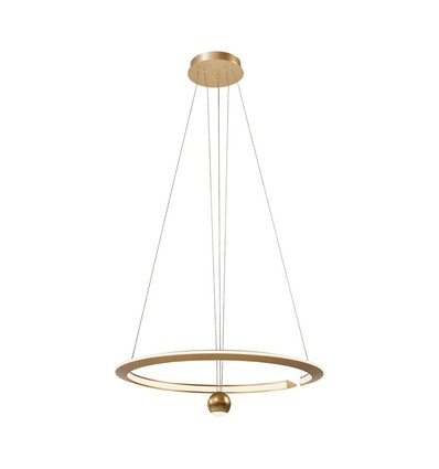 45W LED pendel, Ø60cm, geborsteld goud - 5500lm, 3000K, designer hanglamp, IP20