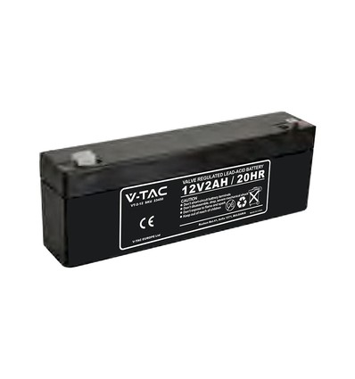 2,0Ah 12V loodaccu - 178x36x66mm, VRLA, oplaadbaar